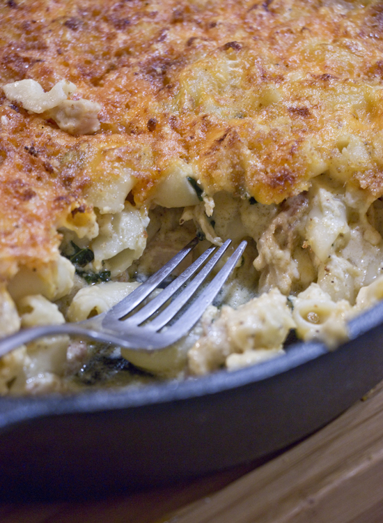 Chicken and Kale Mac and Cheese