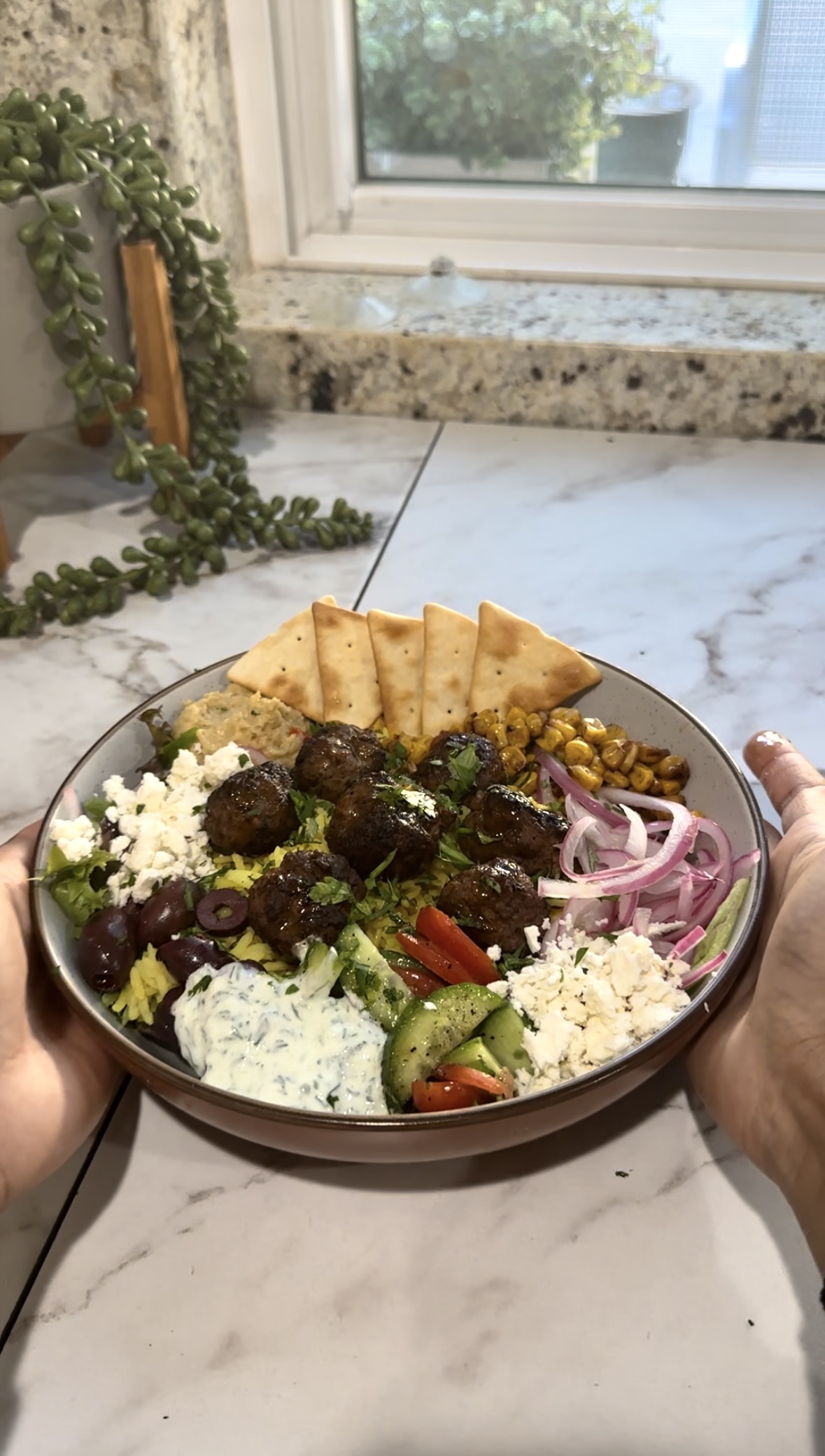 Cava Grill Inspired Mediterranean Lamb Meatballs - Rookie with a